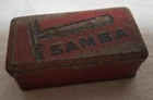 Safety Razor Shaver SAMBA Litho Tin Solingen 1930s 8.5x3x4.5/ 1