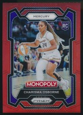 2024 WNBA Panini Prism Monopoly rookie Charisma Osborne #20 Red Prizm /99 (RC)