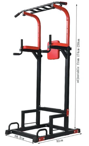Fitness Master Dip Gym Bench Tower Knee Raise Push Up Gym Station Weight Bench - Picture 7 of 8