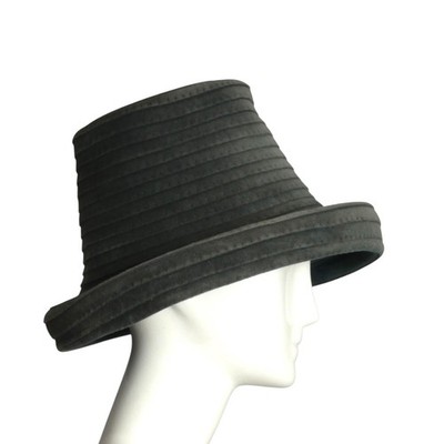 PIERRE CARDIN-1986 Charcoal Wool Velour Hat