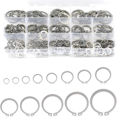 Sicherungsring Set 250-teilig aus 304 Edelstahl - Ideal für Industrie und Hobby