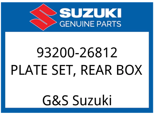 PLATE SET, REAR BOX