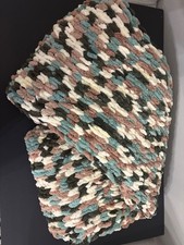 chunky blanket throw handmade