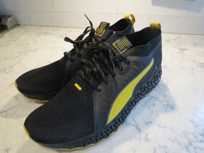 Puma Calibrate runner black super lemon sneakers 194826-01 athletic men sz 11.5