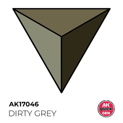 AK Interactive AK17046 Quick Gen Acrylic Dirty Grey 18 ml