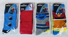 Classic Sesame Street Crew Socks Women's size 9-11  10-13 Novelty Colorful New
