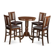 5  Pc  counter  height  Table  and  chair  set-pub  Table  and  4  bar ...