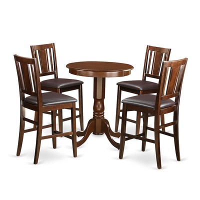 5  Pc  counter  height  Table  and  chair  set-pub  Table  and  4  bar ...