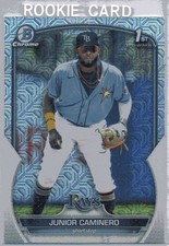 2023 Bowman Chrome .  JUNIOR CAMINERO .   MOJO  .  rookie card   # BCP-61