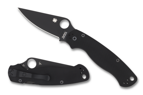 Spyderco Knives Para Military 2 Liner Lock C81GPBK2 Black S45VN Stainless G10 - Picture 1 of 4