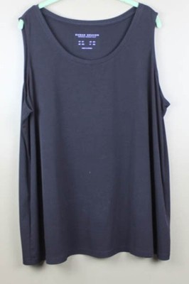 Susan Graver Essentials Liquid Knit Top, Size 2X, Black