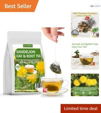 Healthy Dandelion Root Leaf Herbal Tea - 100 Count Bags, Rich Aroma Flavor