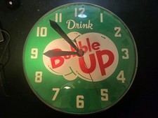 BUBBLE UP SODA Advertising CLOCK RARE Working Vintage Cola