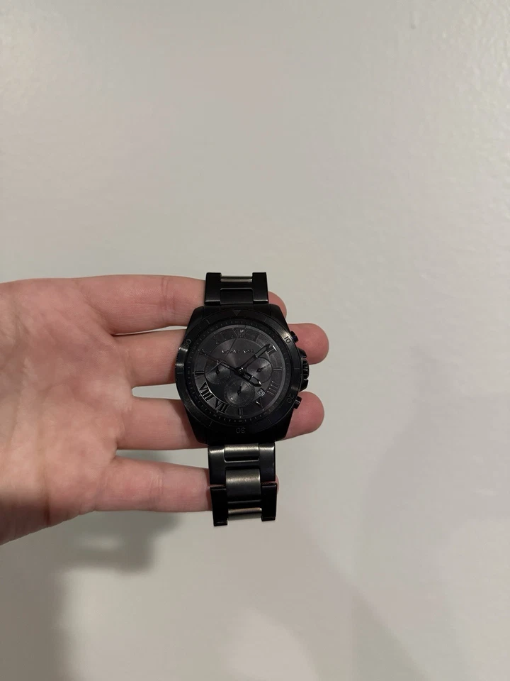 Matte Black Michael Kors Luxury Watch For Men - Image 3 of 4