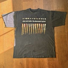 Vintage 1994 Nine Inch Nails The Downward Spiral T-Shirt Size L-XL Distressed