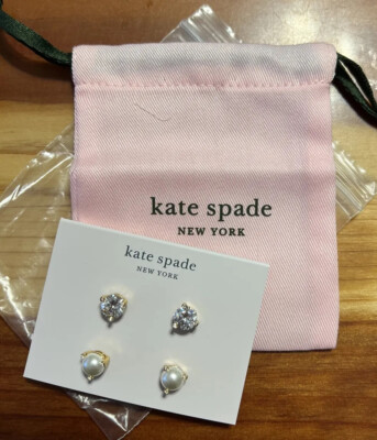 Kate Spade Rise Shine Crystal Stud Cubic Zirconia Earrings