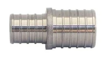 1" to 3/4" Stainless Steel PEX Reducer Coupling Hose Barb Crimp Fitting SS 316
