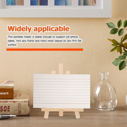2 Pcs Wooden Folding Easel Mini Photo Frame Tripod Solid Phone Stand - Afbeelding 4 van 12