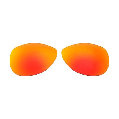 Walleva Fire Red Polarized Replacement Lenses For Ray-Ban RB3362 Cockpit 56mm