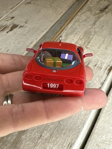 Hallmark Keepsake Vintage 1997 Corvette Taschenlampe rot Sportwagen Ornament mit Box - Bild 7 von 15