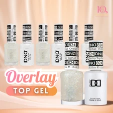 DND Overlay Top Gel Glitter Flourescent Mermaid Sparkle Effect - 0.5 oz/ 15 mL