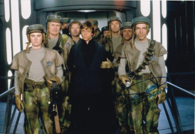 DICKEY BEER signed Autogramm 20x30cm STAR WARS in Person autograph COA