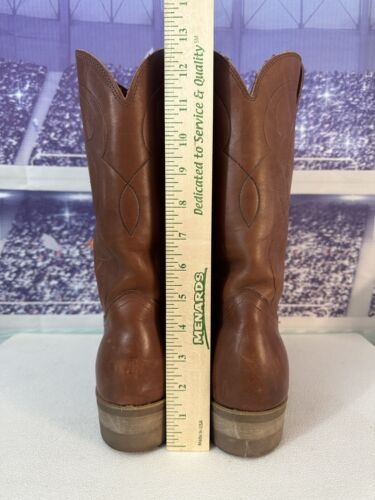 Vintage Golden Retriever USA Made Leather Western Boots Cowboy Boots 9.5 - Picture 4 of 16