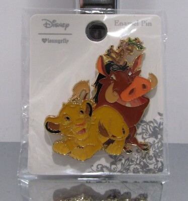 Disney Loungefly Lion King Simba Timon Pumbaa Friends Pin