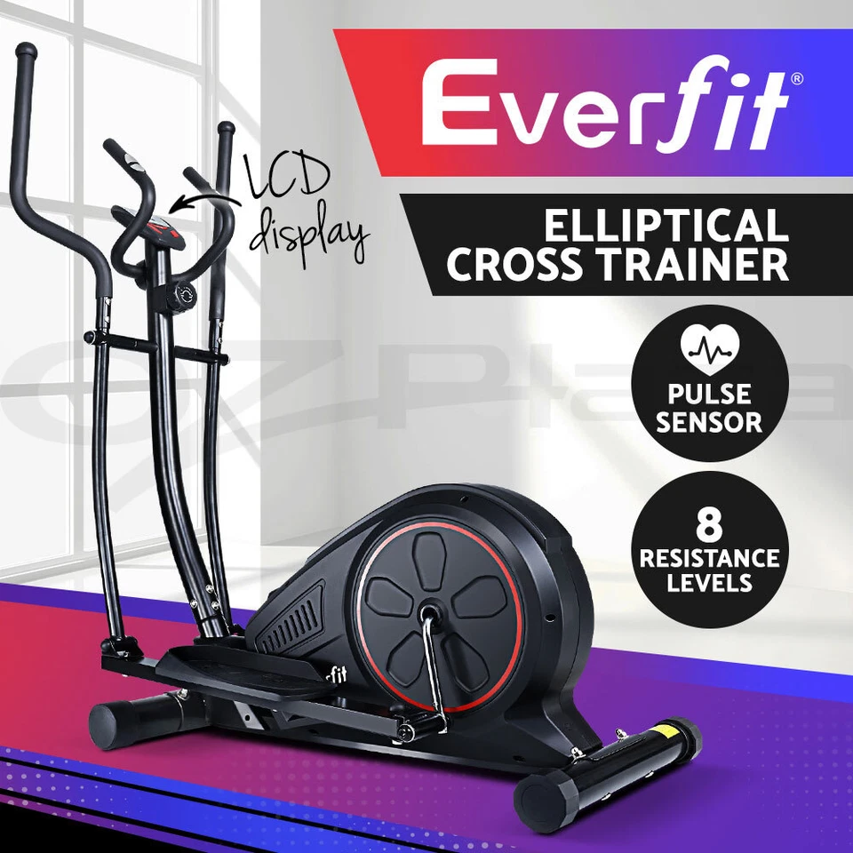 Everfit Exercise Bike Elliptical Cross Trainer Home Gym Fitness Machine LCD