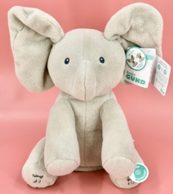 NEW Baby Gund Animated Sing and Play Flappy The Elephant Peek-a-Boo Plush Toy