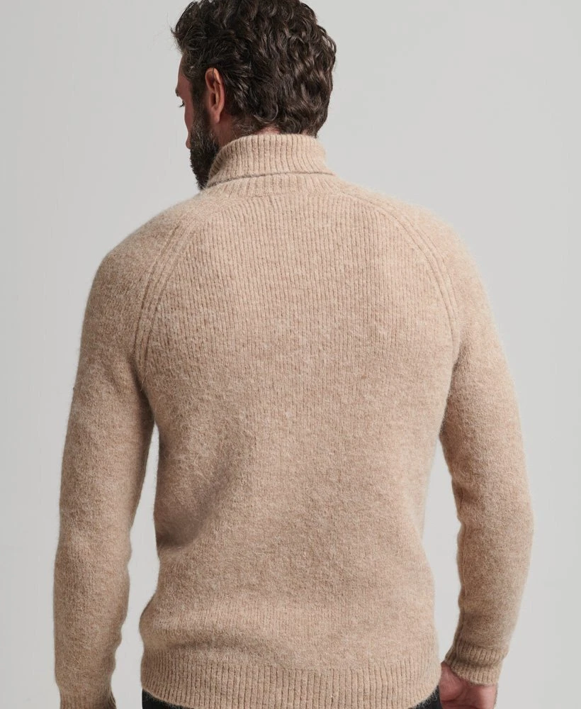 mens superdry roll neck jumper