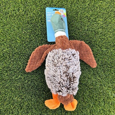 Vibrant Life Cozy Buddy Plush Duck Dog Toy, Stuffing and Squeaker