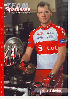 CYCLING cycling card TILO SCHULER team TEAM SPARKASSE