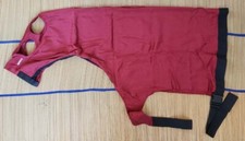 Ciężka lycra Stretch Robinhood z zamkiem błyskawicznym; bordowy - średni 600-900 funtów.