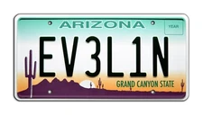Twisted Metal | John Doe’s WRX | EV3L1N | Metal Stamped Replica Prop License Pla