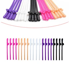 20x Penis Sipping Drinking Straws Dirty Fun Bachelorette Bride Hen Party Favor