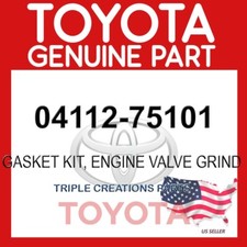 Genuine Toyota 04112-75101 Gasket Kit Engine Valve Grind 0411275101 OEM