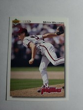 MITCH WILLIAMS 1992 UPPER DECK BASEBALL CARD # 410 D5019