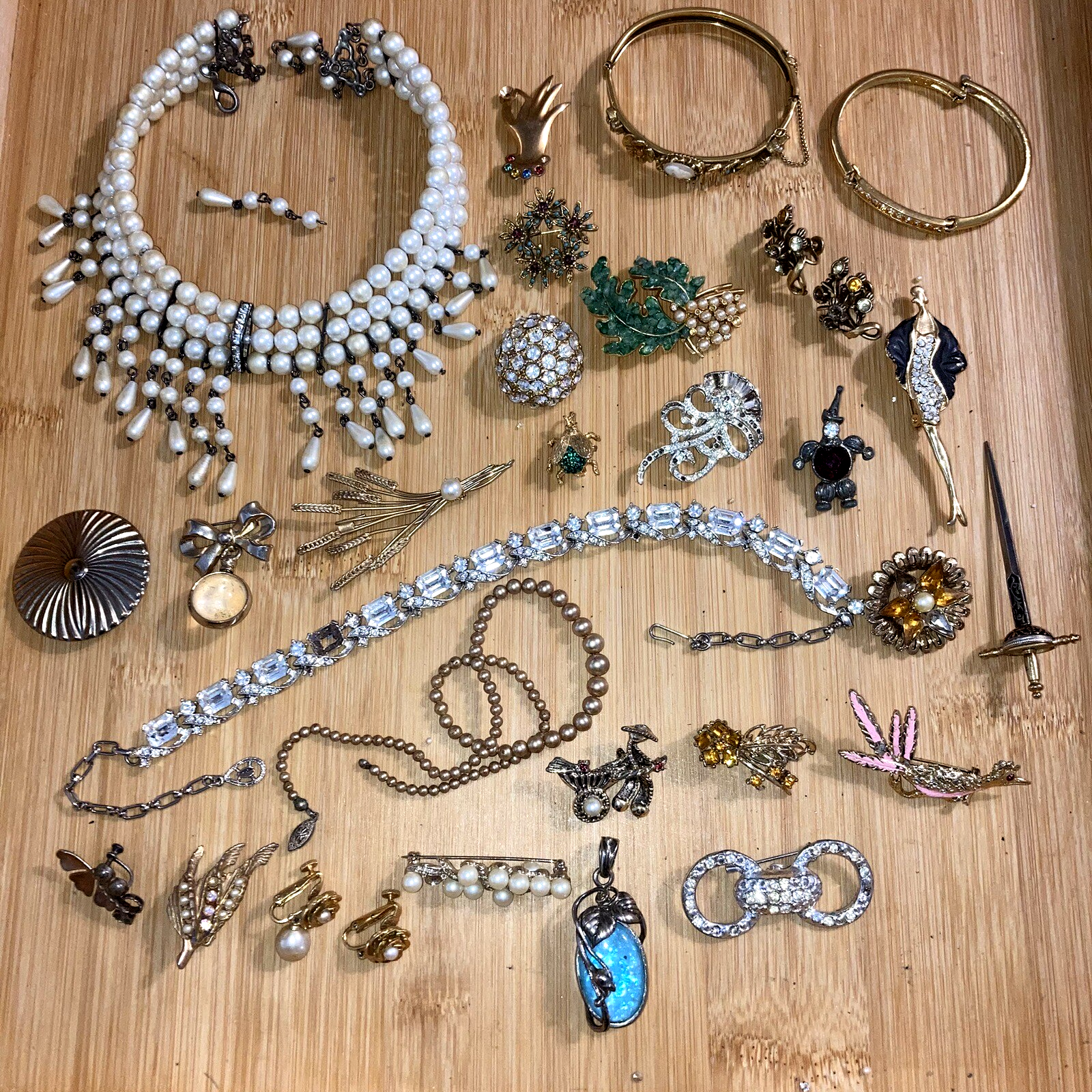 Vintage Jewelry Lot for Repurposing and Repair Parts Bulk Estate Find