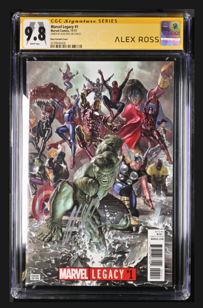 Marvel Legacy 1 CGC 9.8 SS SIGNED ALEX ROSS 1000000 BC Avengers