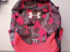 Under Armour, Storm School Backpack, RN 96510 Pink, Gray, Camoflauge, Outdoor