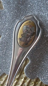 Vtg silverplate Berta Hummel NE LTD  Edition Souvenir Spoon Christmas angel 6.2