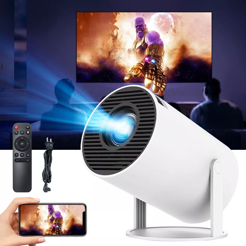 4K Mini Projector 10000 Lumen LED 1080P WiFi Bluetooth UHD Portable Home Theater-image