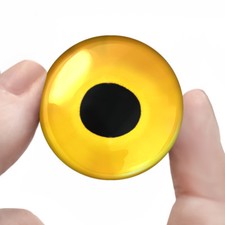30mm Yellow Hawk Eyes Big Owl Bird Animal Taxidermy Glass Eyeballs 1.2" Inches