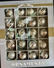 Halloween Christopher Radko Shiny Brite Glass Ornaments 20 Pumpkins Balls