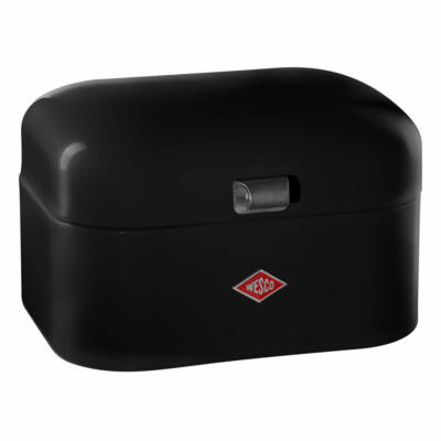 Boîte à Pain Wesco Single Grandy - Acier Noir - Format Sandwich - Design Rétro