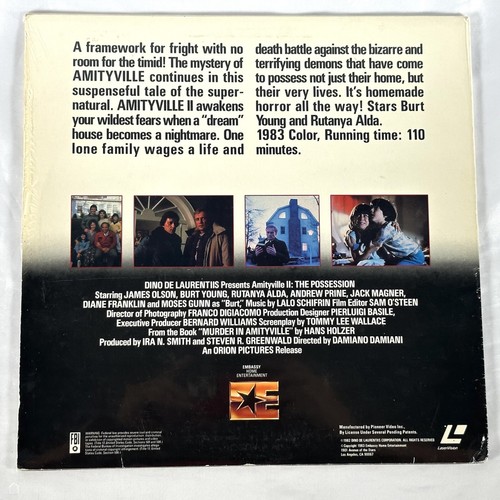 Amityville II & Amityville 3-D The Possession Horror Laserdisc New - Imagen 14 de 24