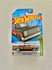 Hot Wheels '83 Chevy Silverado Black 191 - 2023 HW Slammed New