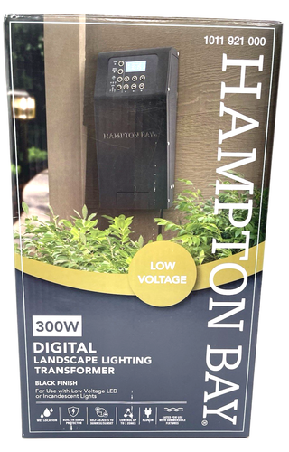 NEW Hampton Bay Low Voltage 300W 3 Channel Landscape Transformer
