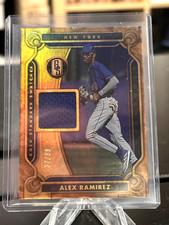 2023 PANINI CHRONICLES GOLD STANDARD SWATCHES ALEX RAMIREZ JERSEY RELIC /99